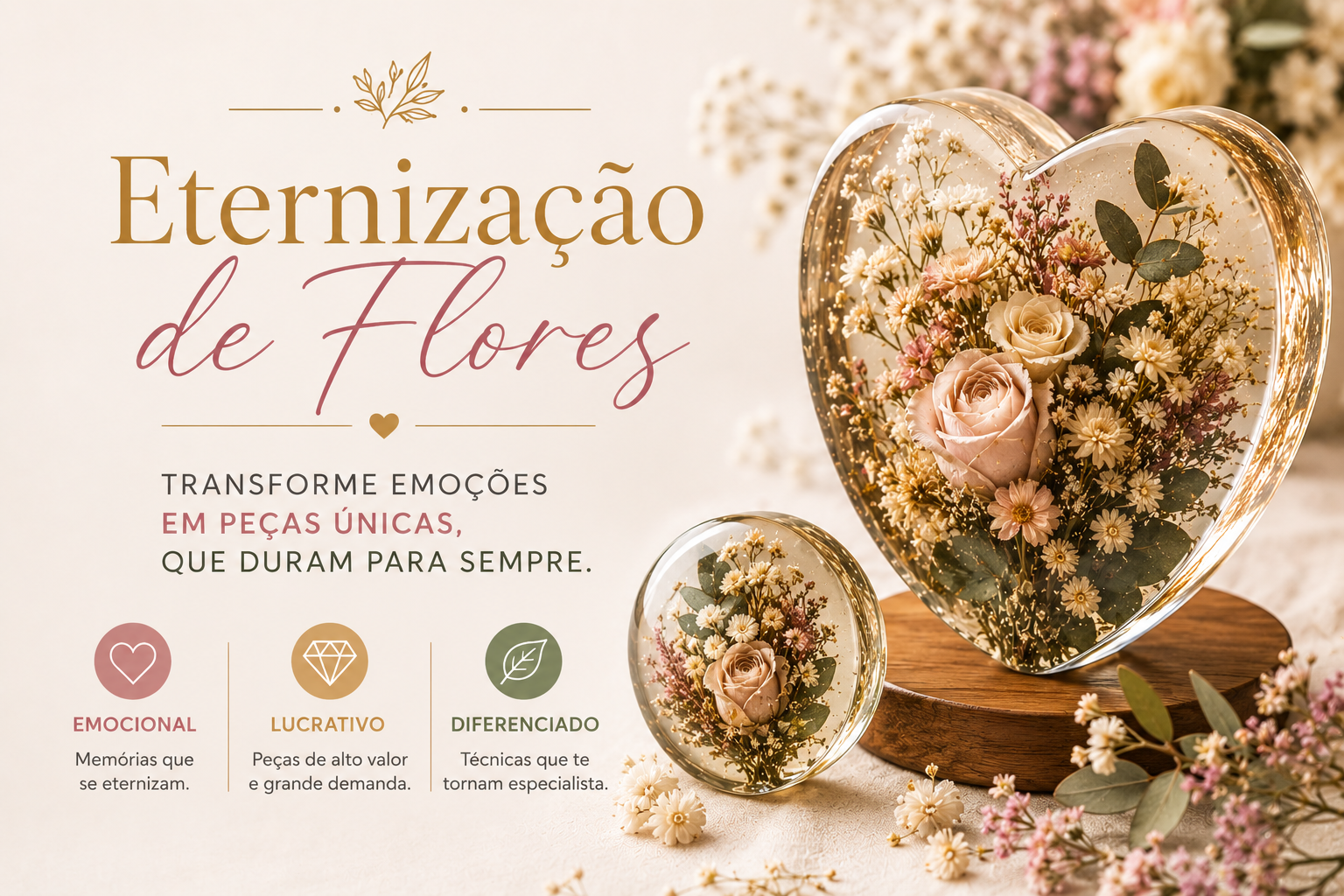 Eternização de Flores